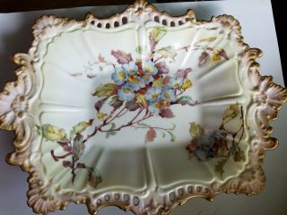 Antique Doulton Burslem Porcelain Plate Floral