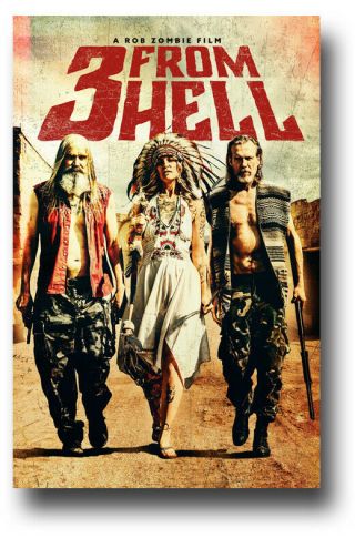 Three From Hell Movie Poster - 11 " X17 " 3 Rob Zombie Dirt Road Usa Ships Sameday