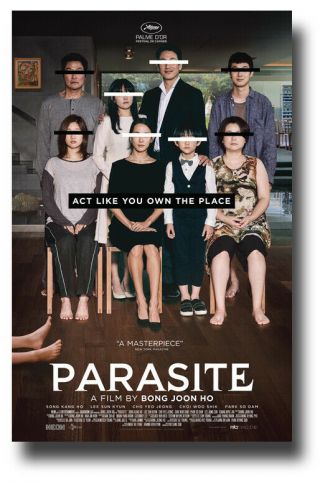 Parasite Movie Poster - 11 " X17 " 2019 Korean Floor Usa Ships Sameday