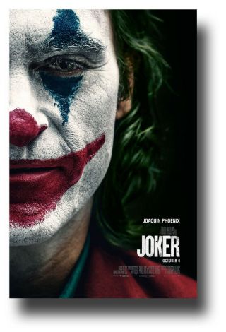 Joker 2019 Movie Poster - 11 " X17 " Joaquin Phoenix Face Sameday Ship From Usa