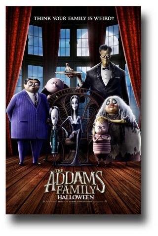 Addams Family Movie Poster - 2019 Animated 11 " X17 " Usa Ships Sameday