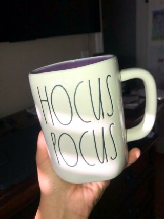Rae Dunn Halloween Hocus Pocus Purple Interior Mug