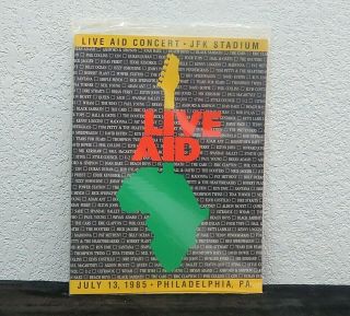 " Look " Vintage Live Aid Concert Program 1985 Philadelphia July 13 K