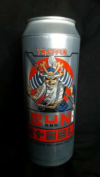 Iron Maiden Trooper Beer Sun and Steel.  EXTREMELY RARE CAN 500ML Size. 3