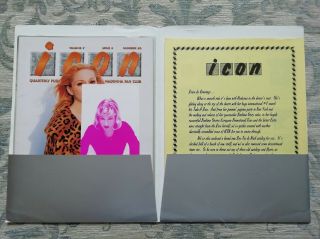 Madonna Icon Official Fan Club various printed memorabilia,  info and fanzines 2
