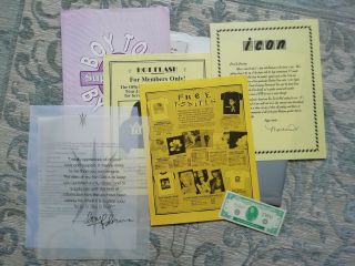 Madonna Icon Official Fan Club various printed memorabilia,  info and fanzines 3