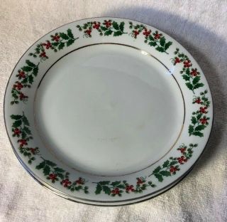 CHRISTMAS CHARM GIBSON EVERYDAY HOLLY & BERRY DINNER SET SERVICE FOR 4 - 20 PIECE 5