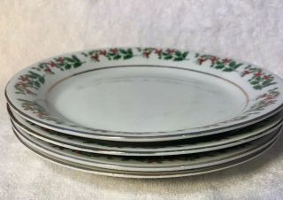 CHRISTMAS CHARM GIBSON EVERYDAY HOLLY & BERRY DINNER SET SERVICE FOR 4 - 20 PIECE 6
