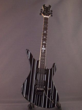 Mini Guitar Avenged Sevenfold Synyster Gates Gift Memorabilia Stand Black