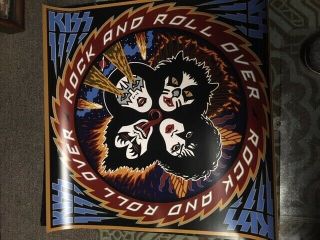 Kiss Rock And Roll Over Album Poster Gene Simmons Paul Stanley Ace Frehley