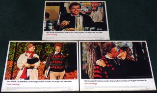 Carnal Knowledge 1971 Lobby Card Set Of 3 Jack Nicholson Candice Bergen