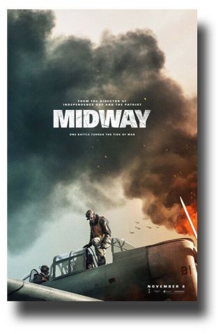 Midway Poster Movie 11 " X17 " 2019 Smoke Usa Sameday Ship