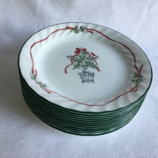 Corelle By Corning Callaway Holiday Ivy Dessert Plates Red Bird Set Of 6 Or 12