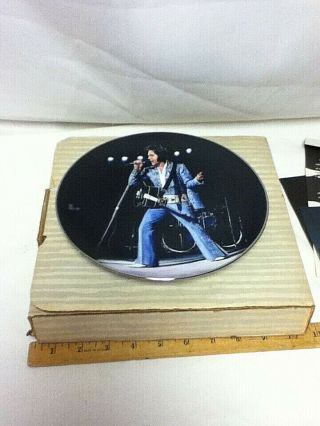 Nos Elvis Presley Madison Square Garden 1972 Collector Plate Delphi 5th Issue