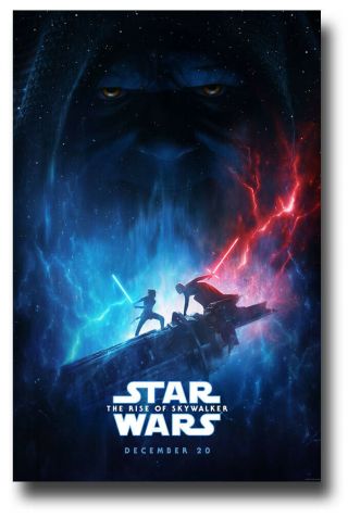 Rise Of Skywalker Movie Poster - 11x17 Inches Star Wars Ix 9 Usa Sameday Ship