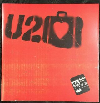 U2 2001 Elevation World Tour Concert Program Book / Bono / Stickers