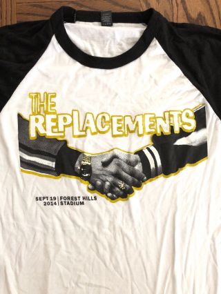 Replacements Forest Hills Concert 2014 Baseball Tshirt Rare