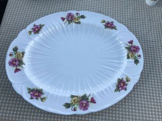 Shelley Begonia Porcelain Oval Platter