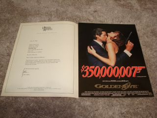 Goldeneye 1995 Box Office Ad Pierce Brosnan As James Bond 007,  $350,  000,  000