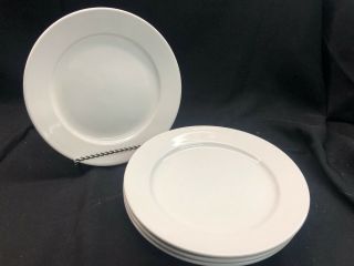Williams Sonoma Everyday White Dinner Plate 9 3/4 " Set Of 4