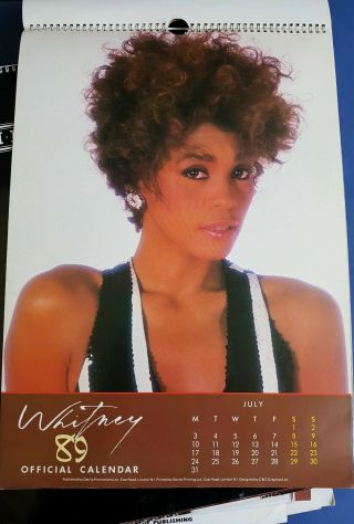 3x Whitney Houston calendar UK 1988 1989 poster size photos official 4