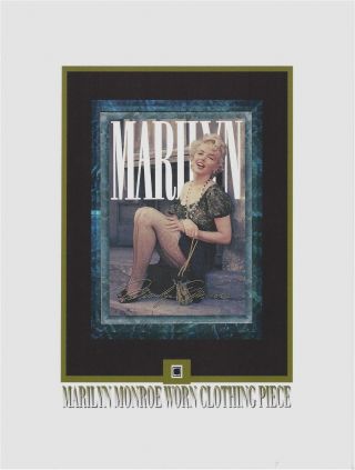 Marilyn Monroe Personal Worn Clothing Piece Relic,  Swatch,  Portion,  Owned