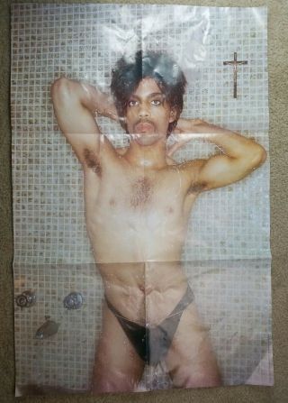 Prince 1981 Controversial Music Promo Poster 23x33 Prince The Shower Scares
