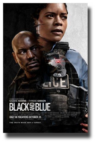 Black And Blue Poster 2019 Movie - 11 " X17 " Tyrese Gibson Sameday Ship From Usa