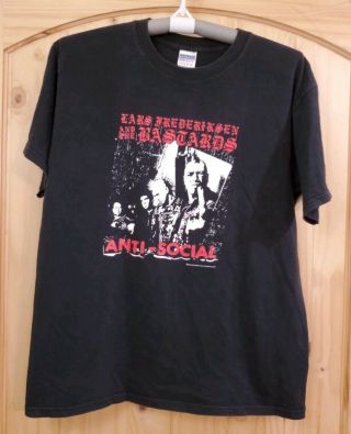 Lars Frederiksen And The Bastards Anti - Social Vintage 2004 Promo Shirt Size L