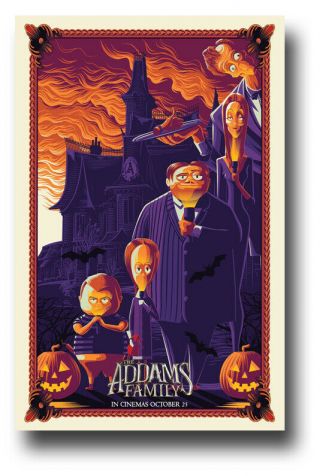 Addams Family Poster Movie 11 " X17 " 2019 Animated Usa Sameday Ship