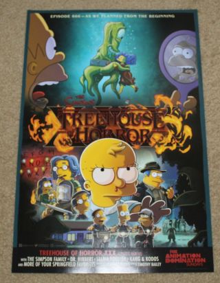 Sdcc 2019 Exclusive Fox Animation Domination The Simpsons Treehouse Poster