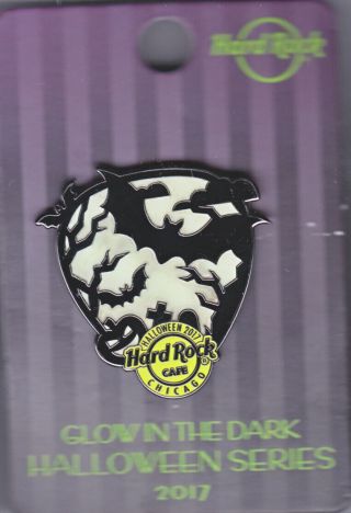 Hard Rock Cafe Pin: Chicago 2017 Glow In The Dark Halloween Series Le200