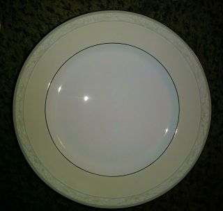 Set Of 5 Noritake Manassa 4793 Dinner Plates 10 5/8 " Empire White Lace Floral Ex