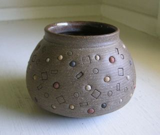 Studio Pottery Vase By Guadalupe Lanning Robinson,  Huntsville Al