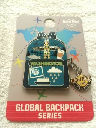 Hard Rock Cafe Seattle 2019 Global Backpack Series Pin - Le 150 -