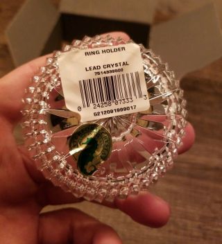 Waterford Crystal Round Dish Ring Holder 7514339500 Starburst 6