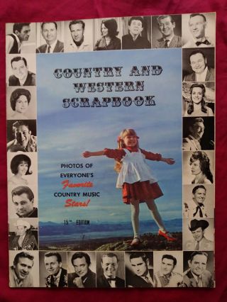 Vintage 1967 Country And Western Scrapbook Willie Nelson Johnny Cash Loretta Lyn