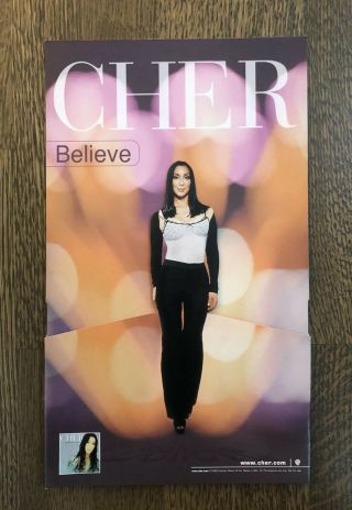 Cher 1999 Believe Music Store Promo Display Cut Out Warner Music