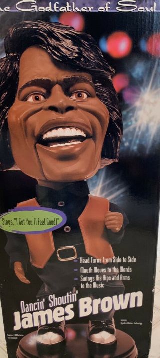 James Brown Singing " I Feel Good " Singing Dancing Electronic Doll 2004 Gemmy