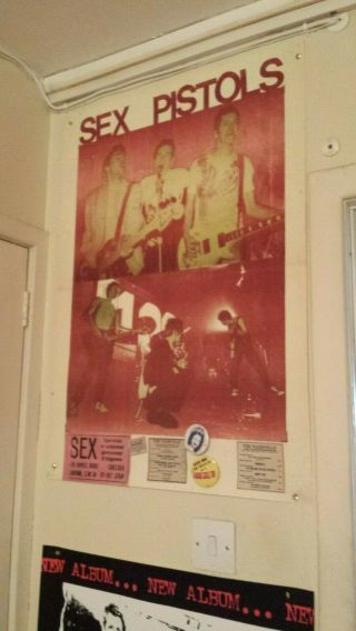 Sex Pistols Poster & Badges Punk Rock Seditionaries 1976 1977