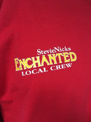 Vintage Stevie Nicks Enchanted Tour Local Crew T - Shirt Xl 90 