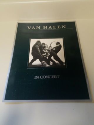 Van Halen Concert Program 1980 Invasion Tour With 8x11 Photo From Show.