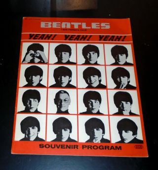 Early 1960s The Beatles German 16 - Page A Hard Days Night Souvenir Program.  Exc