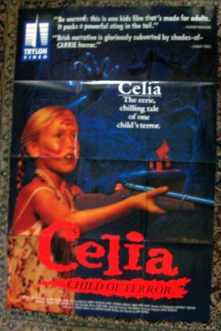 Celia: Child Of Terror Vintage Video Promo Poster 1988