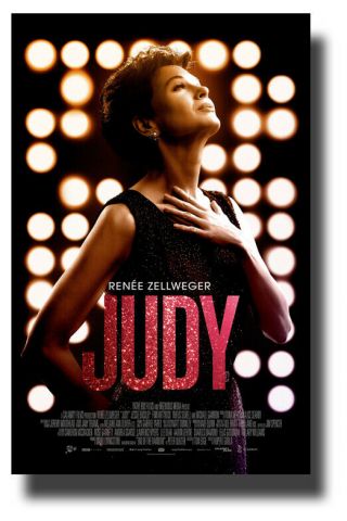 Judy Poster 2019 Movie 11 " X17 " Renee Zellweger Garland Sameday Ship From Usa