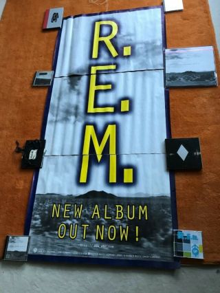 R.  E.  M.  Giant Three Part Advertising Poster For „new Adventures In Hi - Fi“
