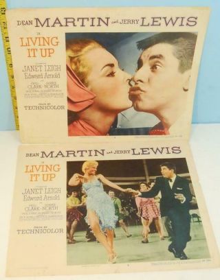 1954 Dean Martin Jerry Lewis Living It Up Lobby Cards Paramount Pictures
