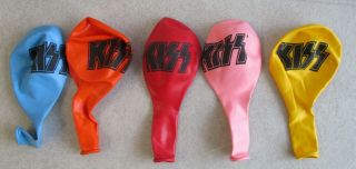 1998 Five Kiss Stage Balloons From Psycho Circus Tour