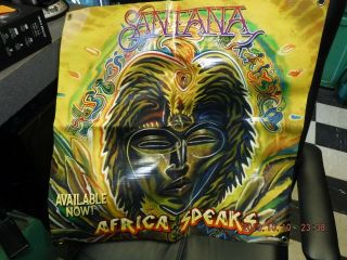 Santana Africa Speaks Tour Thick Vinyl Merchandise Sign
