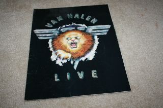 Vintage 1983 Van Halen Live Concert Tour Program Book - C915